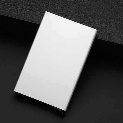 💳 Minimalist Anti-Theft Credit Card Holder: Secure Aluminium Wallet for Men and Women 💼🔒