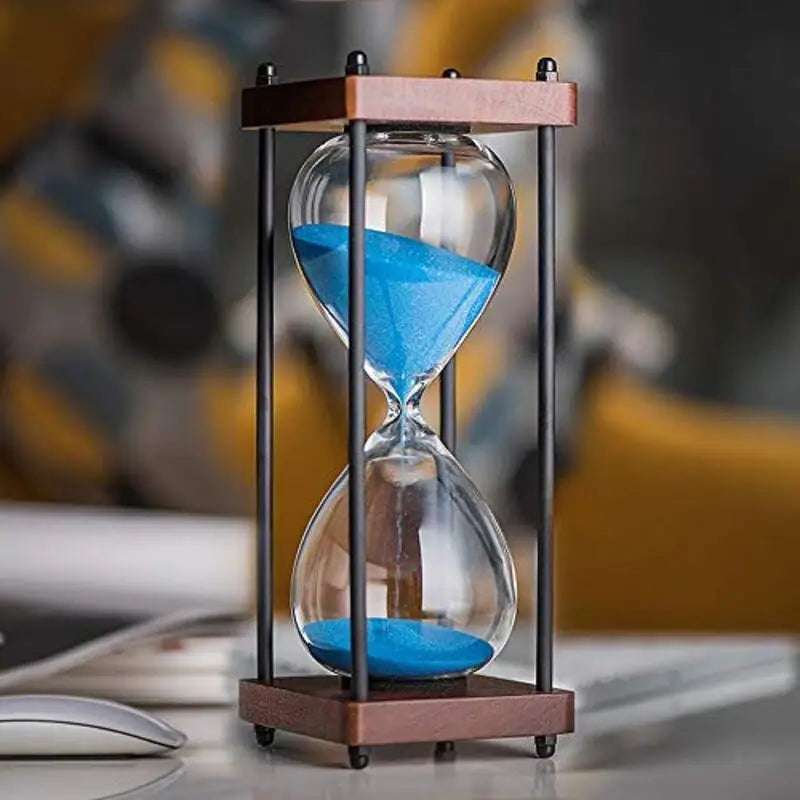 ⏳ New Large Hourglass Timer - 60 Minute Metal Sandglass Clock for Time Management 🕰️🏡