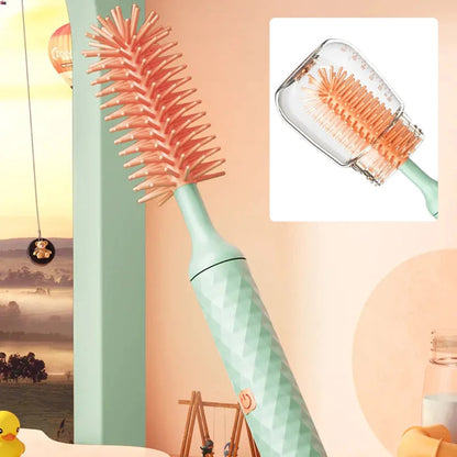 360 Rotating Bottle Cleaner Brush Set 🌀